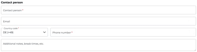 Contactperson Platform