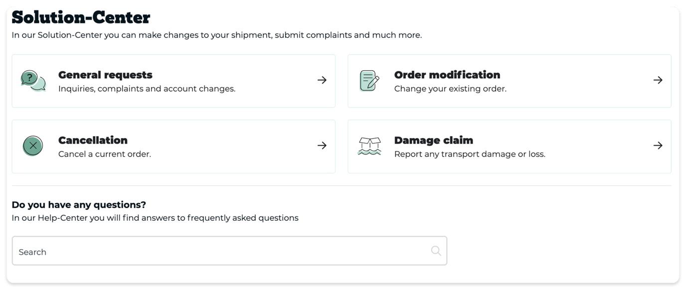 Solution Center Auto Easily Modify Your Order in the Solution Center